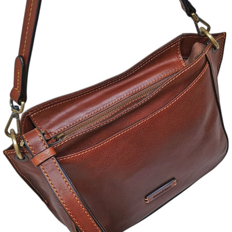 Gianni Conti sac épaule marron vue du dessus
