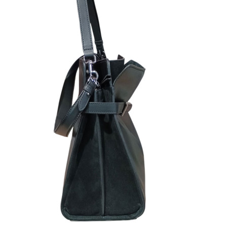 Sac XL le tanneur Emilie noir coté