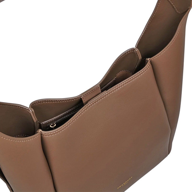 Besace Pourchet taupe detail