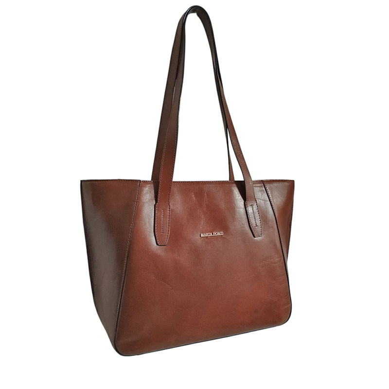 mar8106230 Sac shopping marron face