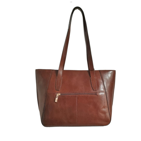 mar8106230 Sac shopping marron dos