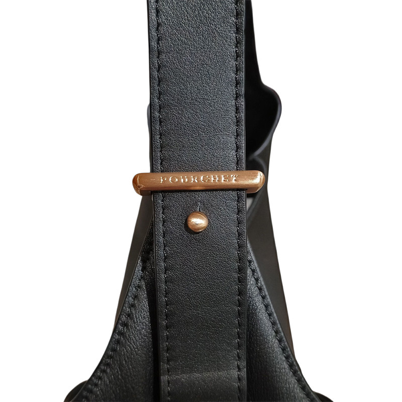Besace Pourchet noir detail 25095