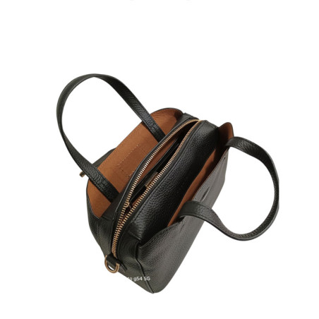 Pourchet petit sac main cavalcade 20013 noir ouvert