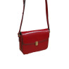 Sac dame g henon 2202 cuir rouge face