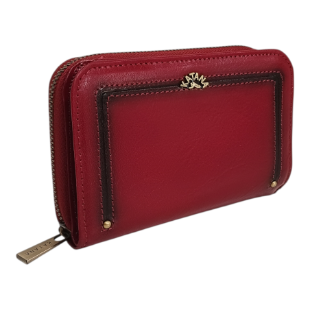 Katana portefeuille cuir 388052 rouge face