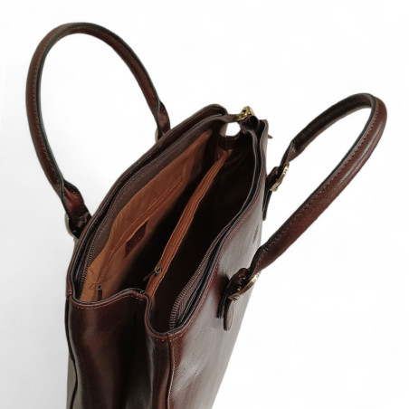 Katana grand sac porté main 82534 choco ouvert