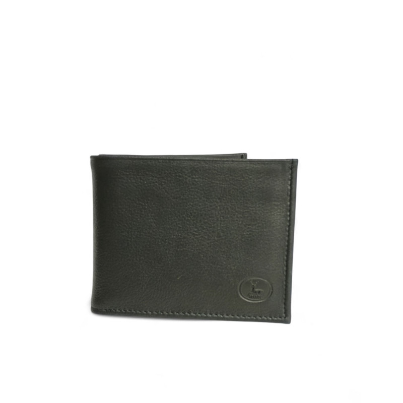 Portefeuille 12cm à l'italienne 5940 noir face