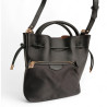 Petit sac bourse POURCHET en cuir de vachette 26001, couleur noir pochon