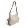 POURCHET Sac besace à poches REPORTER beige dos
