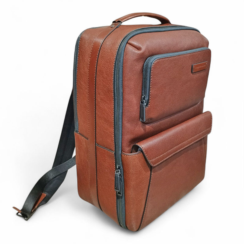 Sac a dos overnight cuir THE BRIDGE ligne Ludovico cognac coté