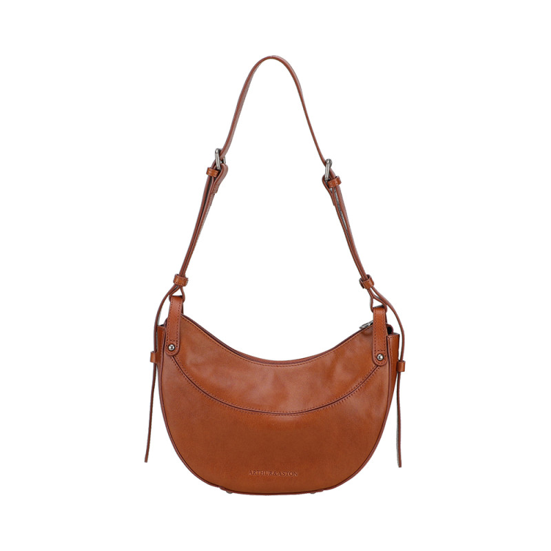 Sac demi lune Edith 123-58 marron face