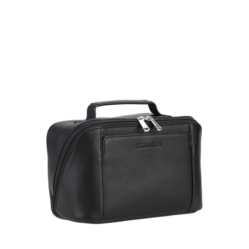 Petit vanity de voyage Arthur et Aston ligne ANGE 2528-17 noir photo de profil