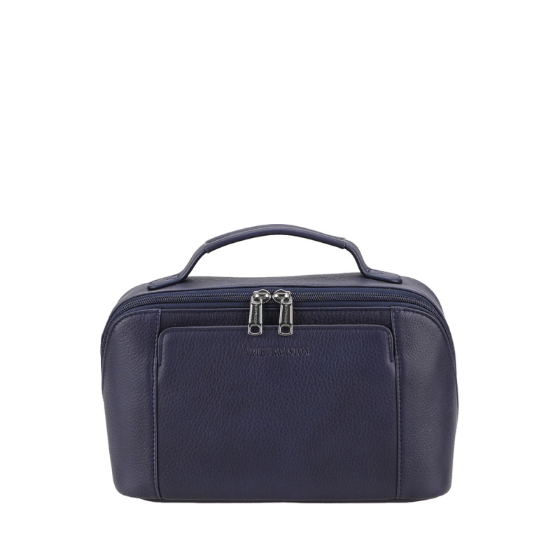 Petit vanity de voyage Arthur et Aston ligne ANGE 2528-17 bleu photo de face