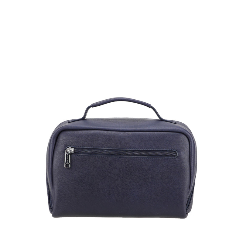 Petit vanity de voyage Arthur et Aston ligne ANGE 2528-17 bleu photo de dos