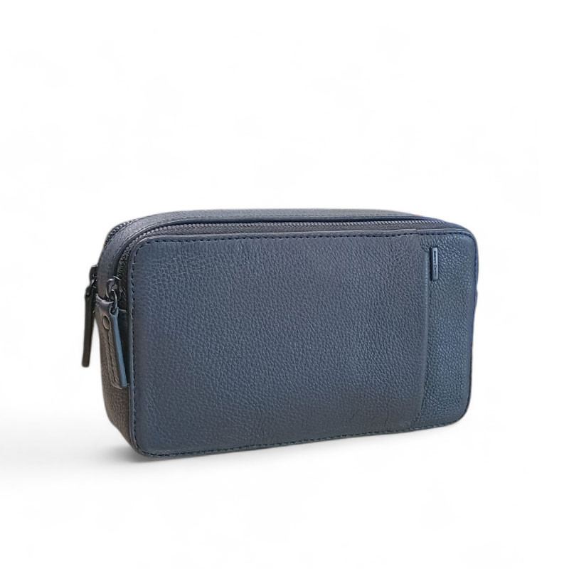 Sacoche main homme CONTI 1812218 bleu marine face