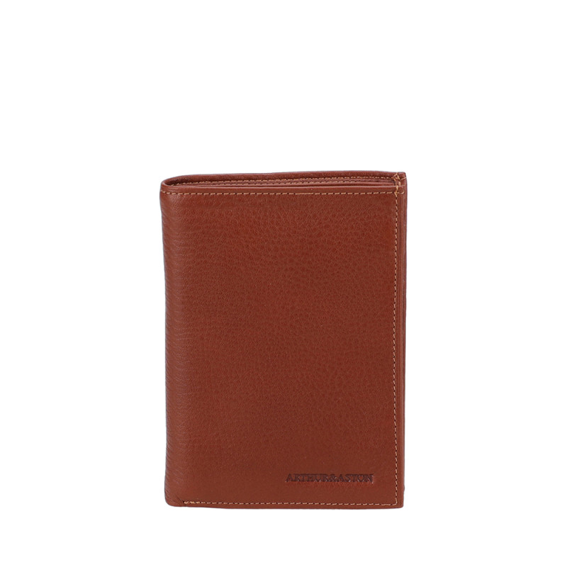 Arthur aston portefeuille ANGE 805 cognac face