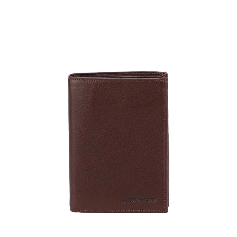 Arthur aston portefeuille ANGE 805 chataigne face