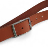 Ceinture homme 3.5 made in france marron clair 4