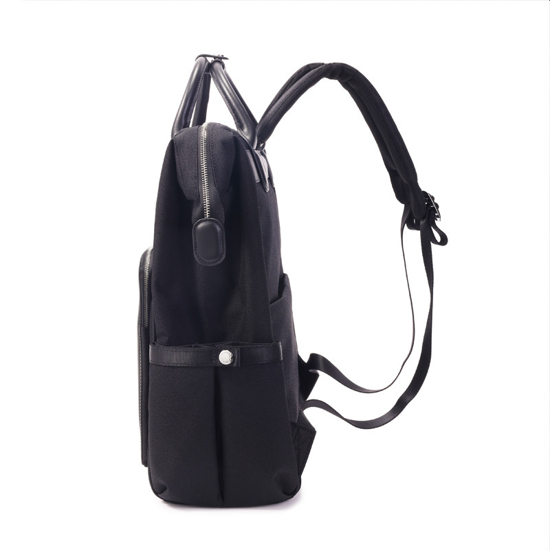 Hedgren sac a dos business femme FIKA noir coté
