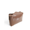 Petit sac Pourchet Cassetta vernis taupe