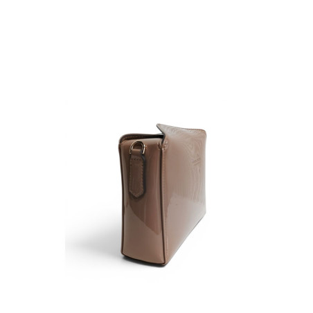 Petit sac Pourchet Cassetta vernis taupe coté