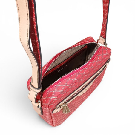 Caméra bag Pourchet Waves rouge ouvert