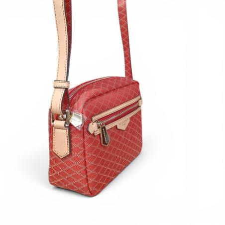 Caméra bag Pourchet Waves rouge coté