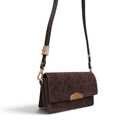 SAc pourchet NEO daim Chocolat face