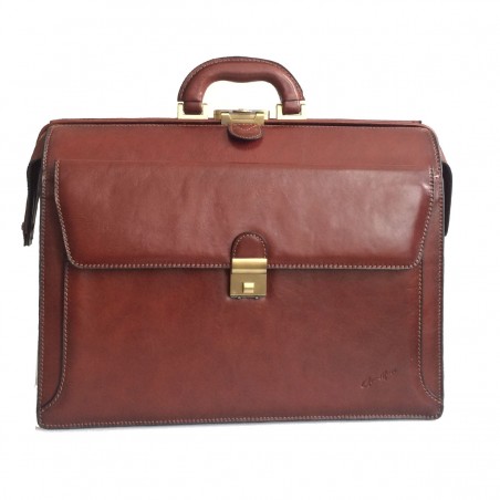 Cartable US Gérard Hénon 5555 marron face