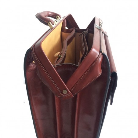 Cartable US Gérard Hénon 5555 marron profil