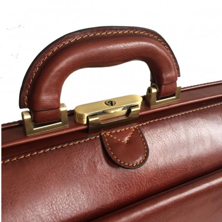 Cartable US Gérard Hénon 5555 marron détail