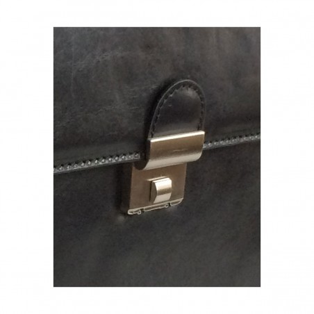 Cartable US Gérard Hénon 5555 noir détail