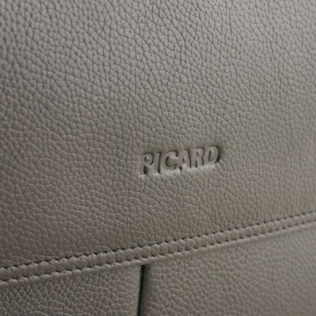 sac besace cuir grainé noir detail