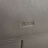 sac besace cuir grainé noir detail