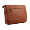 Sac besace ordinateur G. Hénon 5273 marron face