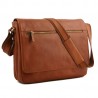 Sac besace ordinateur G. Hénon 5273 marron face