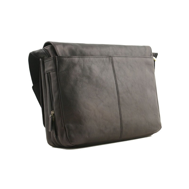 Sac besace ordinateur G. Hénon 5273 noir dos