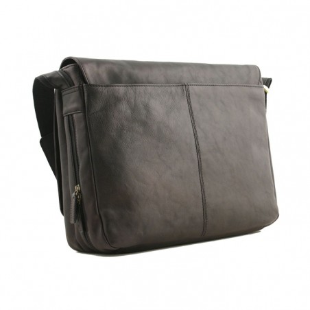 Sac besace ordinateur G. Hénon 5273 noir dos
