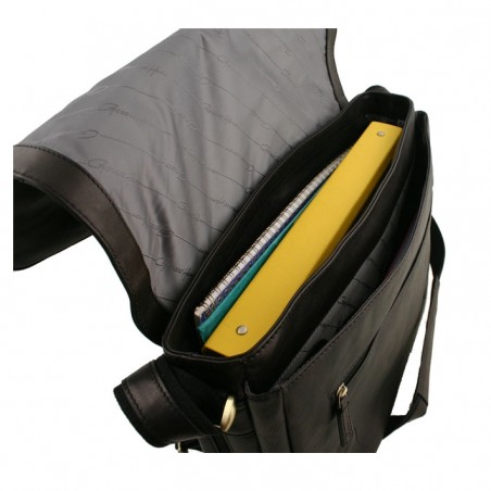 Sac besace ordinateur G. Hénon 5273 noir intérieur