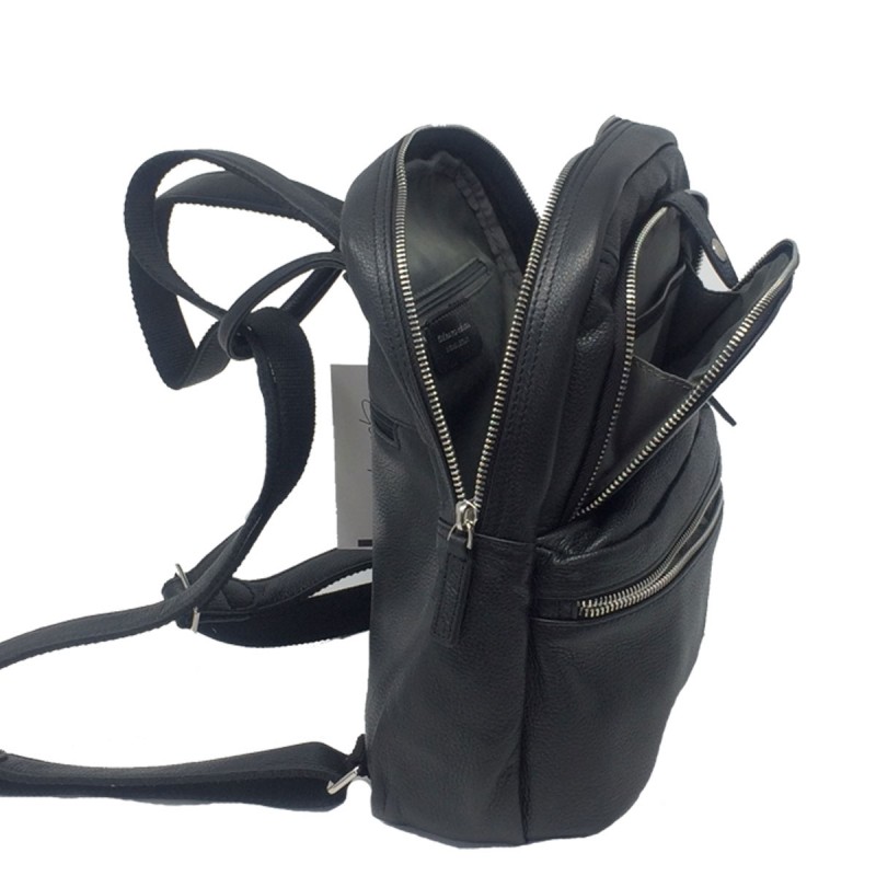 Petit sac à dos féminin G.Hénon 16265 noir ouvert