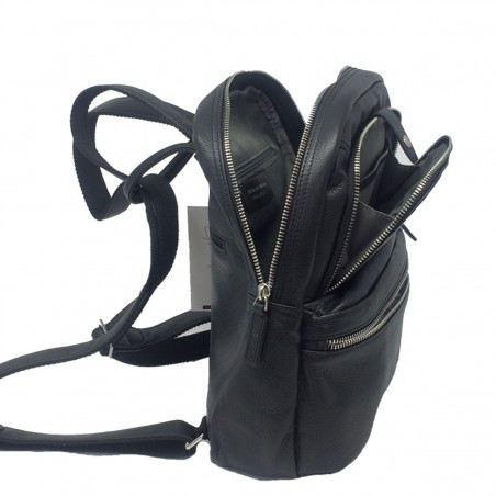 Petit sac à dos féminin G.Hénon 16265 noir ouvert