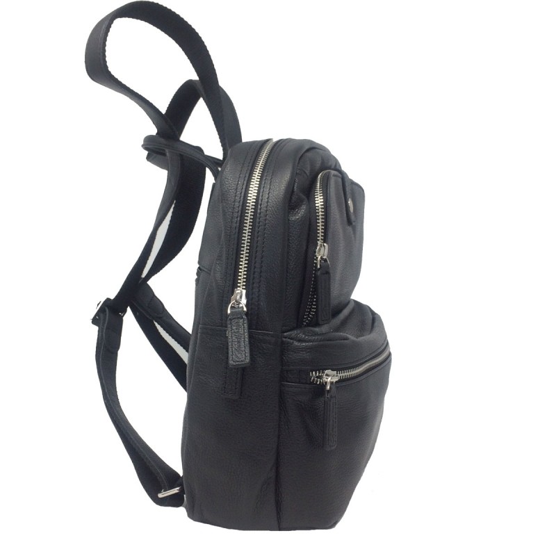 Petit sac à dos féminin G.Hénon 16265 noir côté
