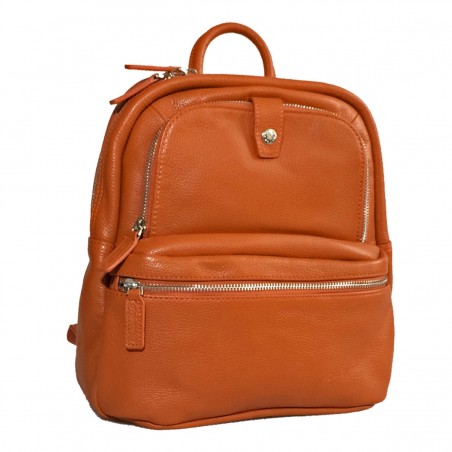 Petit sac à dos féminin G.Hénon 16265 orange face