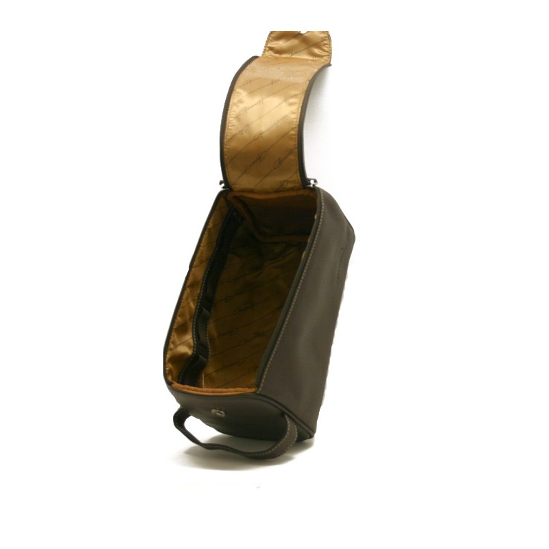 G. Hénon - Trousse de Toilette choco ouvert