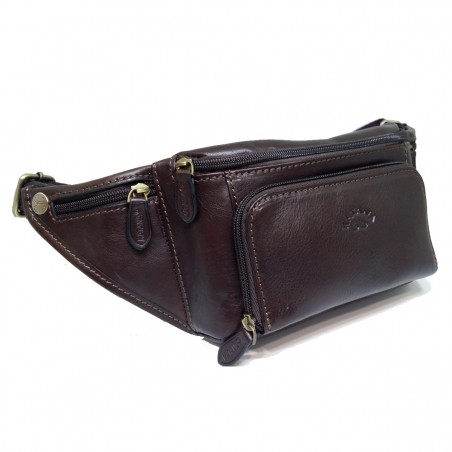 Sac banane en cuir KATANA 31010 choco