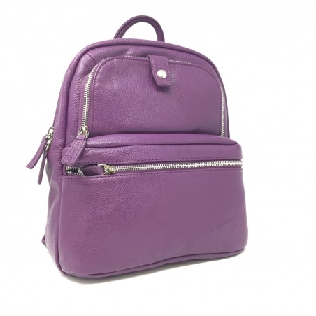 Petit sac à dos féminin G.Hénon 16265 violet face