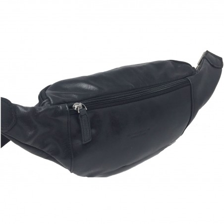 Gérard Henon Sac banane en cuir 81000 noir dos