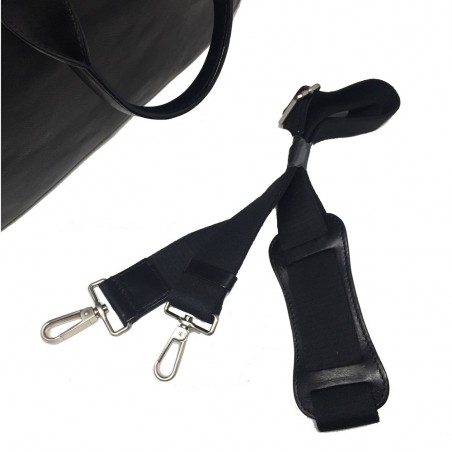 G.CONTI grand porte doc medical cuir noir bandoulière