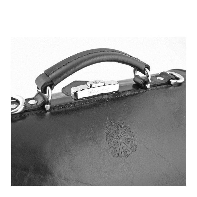 MUTSAERS - Serviette en cuir pour médecin 41cm  avec poches