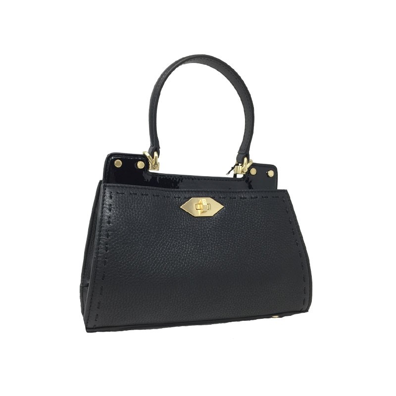 POURCHET mini sac TRIANON 78071 noir face
